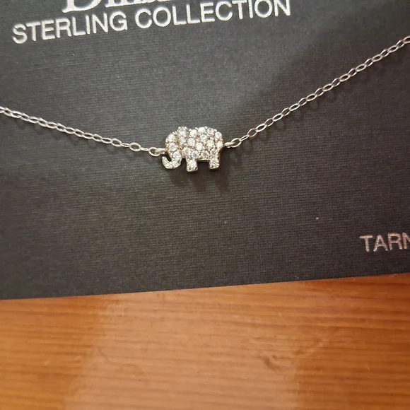 Sterling Silver Elephant Anklet - Picture 2 of 5